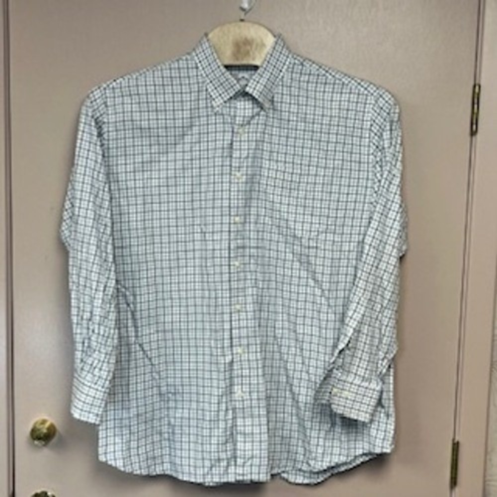 Peter Millar Mens Extra Extra Large Plaid Button Down Shirt 100% Cotton